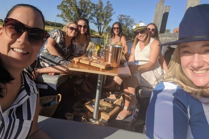 a group of people posing for the camera