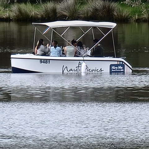 a small boat in a body of water